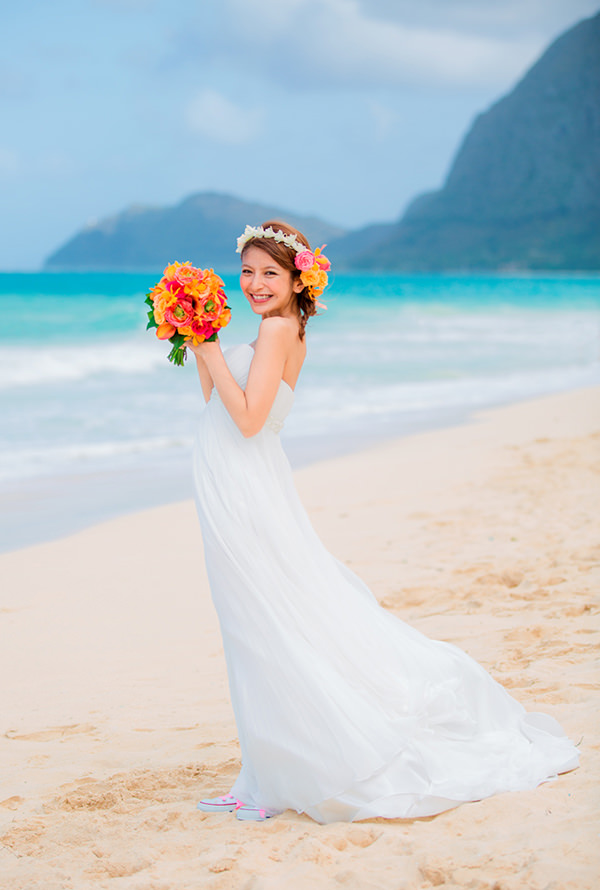 モデル　ハワイ　結婚式